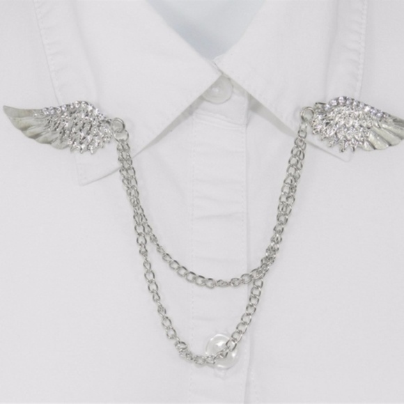 Etsy Accessories - NWOT Etsy Angel Wings Collar Pin for Button Downs